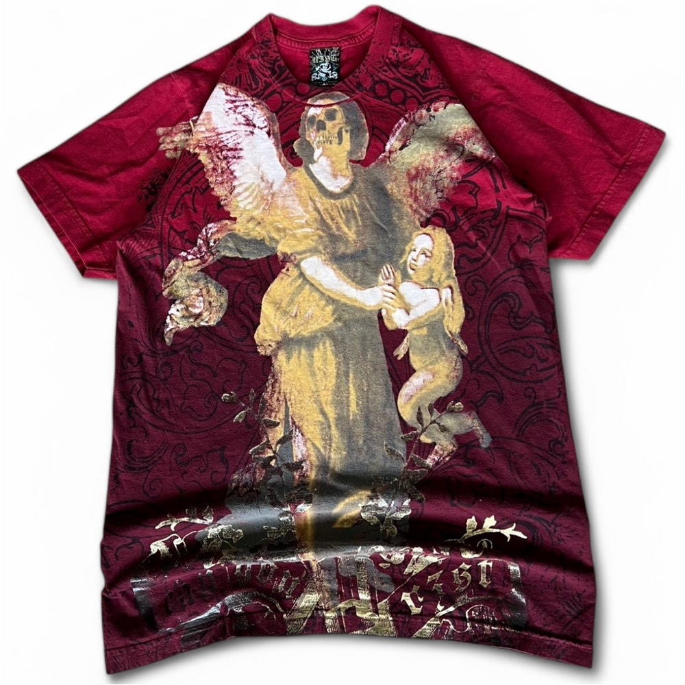 Rest Graphic Angel Skeleton T-Shirt